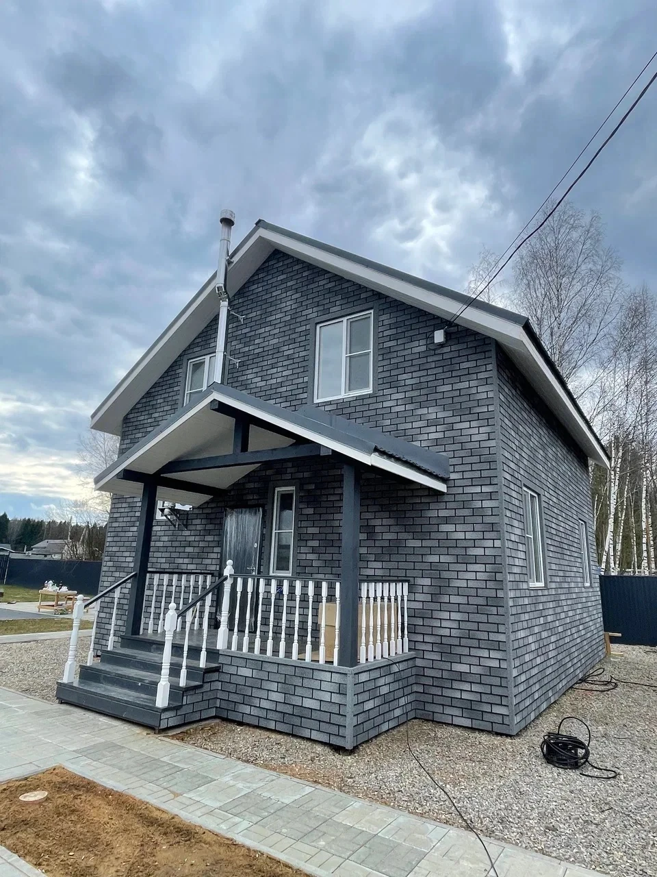 2-этажный каркасный дом с баней · 129 м²